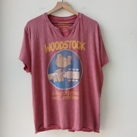 Lucky Brand Tops - Woodstock x Lucky Brand Graphic T Shirt Women's XL